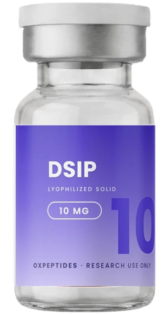 DSIP 10 mg — vial liofilizado sellado, etiqueta DSIP