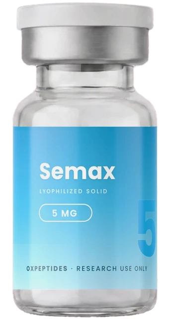 Semax 5 mg — péptido de investigación liofilizado, vial OXpeptides