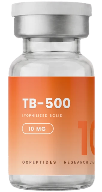 TB-500 10 mg — vial liofilizado sellado, etiqueta TB-500